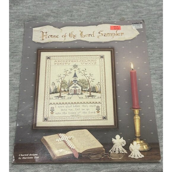 House of the Lord Sampler by Harriette Tew Cross Stitch Leaflet 39 - Picture 1 of 9